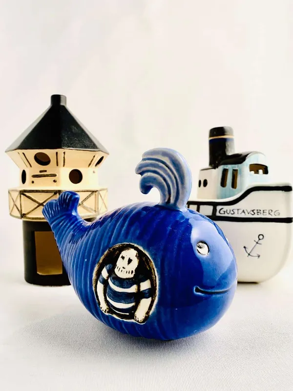 Gustavsberg – 3 st Val & Fyr & Färja design Lisa Larson