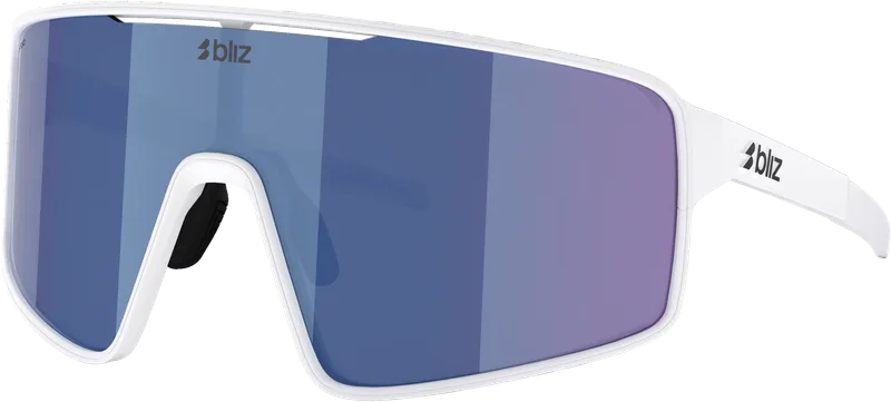 Bliz P001 Matte White/Grey Blue Mirror