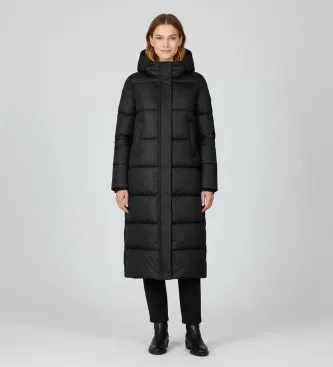 Save The Duck för kvinnor. D40270W-MEGA21 Mega quiltad kappa svart (L), Casual, Nylon