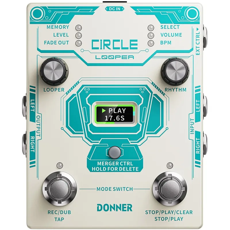 Donner Circle Looper gitarr-pedal