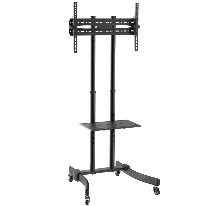 LogiLink TV/monitor cart 37-70″ height adjustable 40 kg max. - Max 40 kg - recommended for 70″