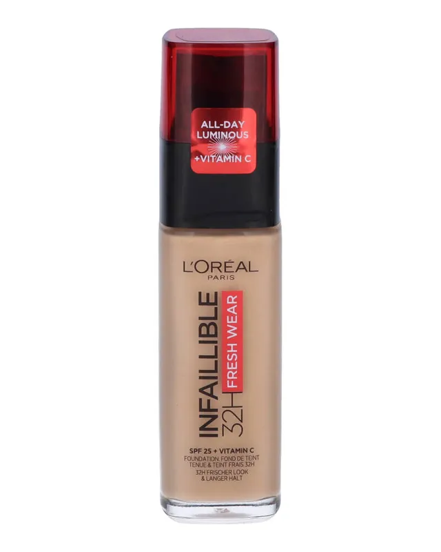 L'Oreal Infallible 32h Fresh Wear Foundation Long-Lasting Face Foundation 120 Vanilla 30ml