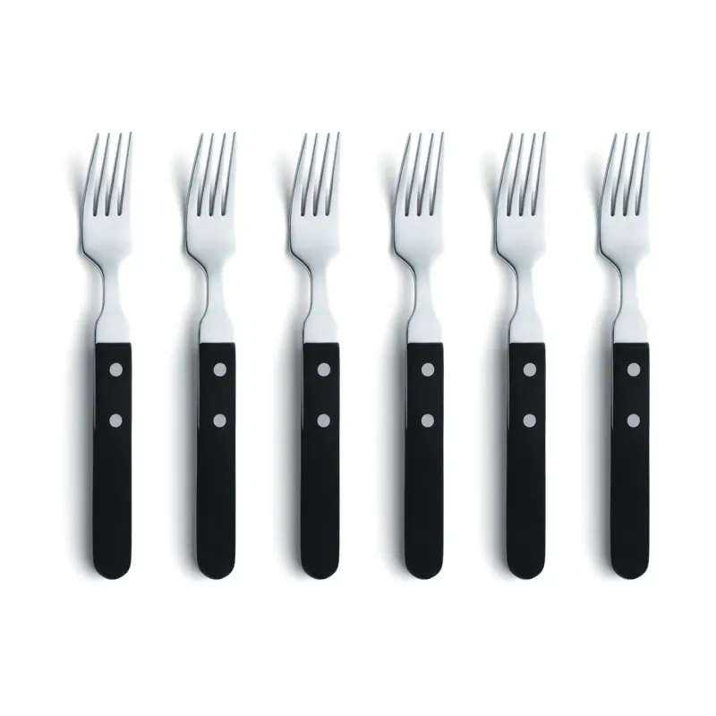 Amefa Pizza grillgaffel 6-pack Svart