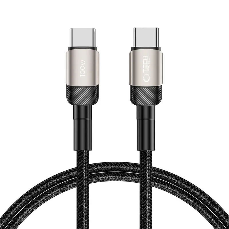 Tech-Protect UltraBoost Evo Cable USB-C / USB-C PD 100W 5A 1m - Titanium