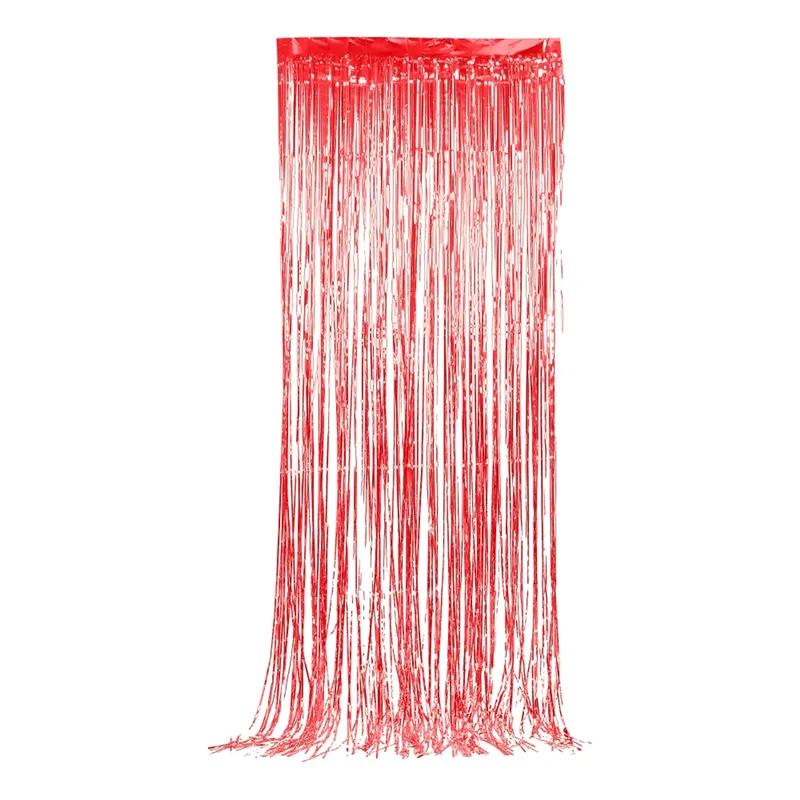Glitterdraperi – Röd