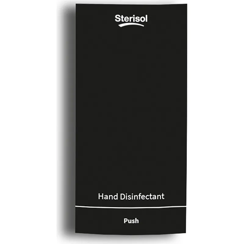 Dispenser Sterisol Ecoline Slim handdesinfektion 375 ml svart