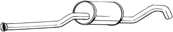Mittenljuddämpare BOSAL 278-193