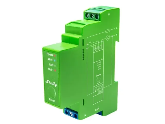 Shelly Pro Dimmer 1PM – WiFi-panelbelysningsdimmer, 200W