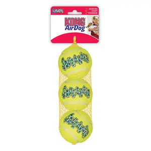 Leksak Kong SqueakAir Tennisboll 6 cm 3 st