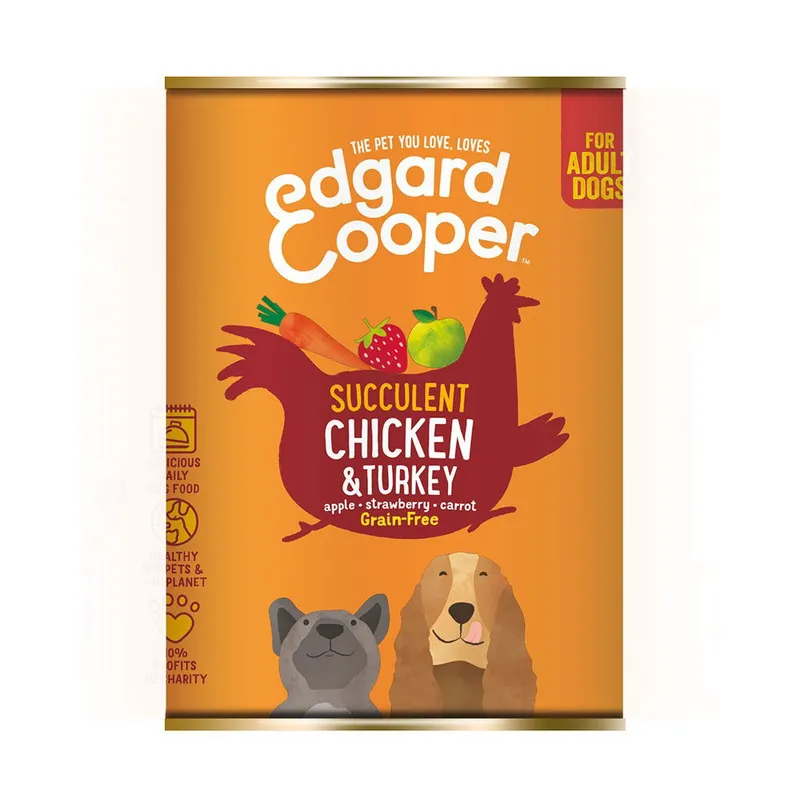 Edgar Cooper edgar cooper kyckling & kalkon adult våtfoder