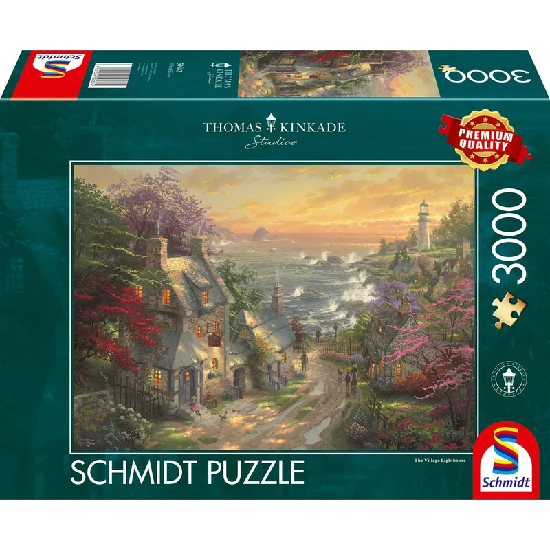 Schmidt Pussel - Thomas Kinkade: Byns fyr 3000 bitar