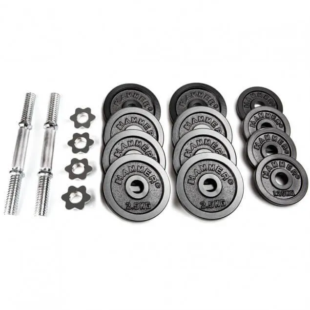 Hantelset 30 kg 1 par