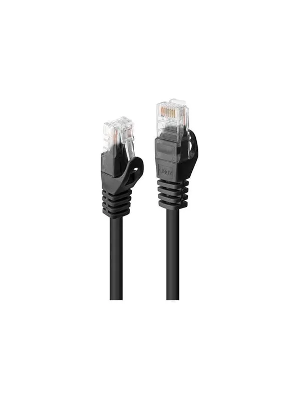 Lindy Basic patch cable - 1 m - black - Svart - 1m