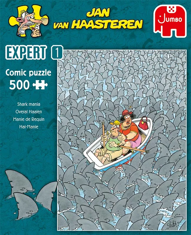 Jan Van Haasteren Pussel – Expert 1: Shark mania 500 bitar