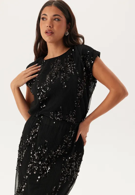 Sequin Mesh Top (#0706)