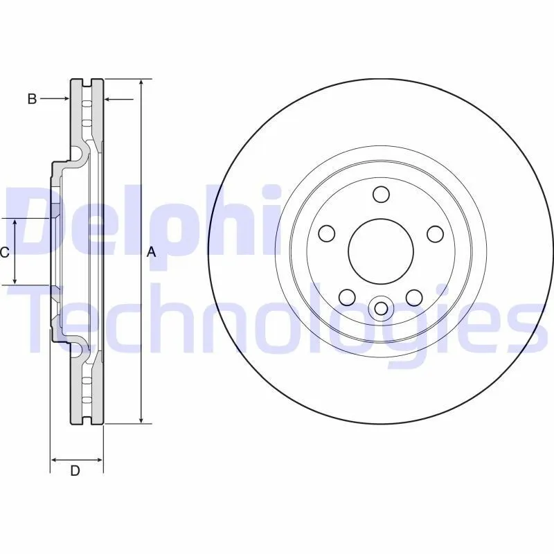 Bromsskiva DELPHI BG9177C