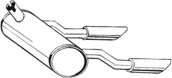 Bakre ljuddämpare BOSAL 185-582
