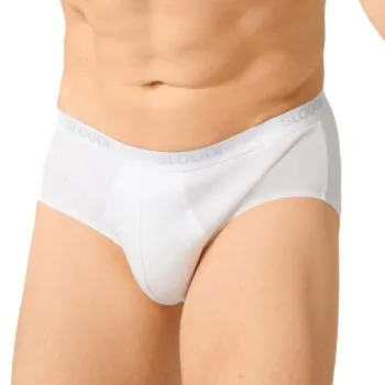 Sloggi Kalsonger 2P For Men Basic Midis Vit bomull Large Herr