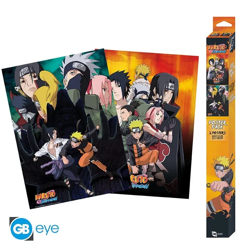 ABYstyle – NARUTO SHIPPUDEN Set 2 Chibi Posters Ninjas (52x38cm) – Affisch