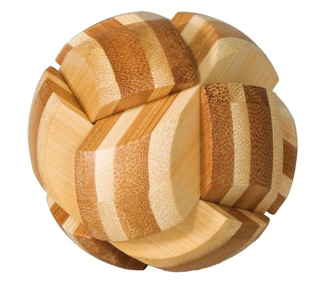 Knep & Knåp, Bambu-3D-pussel -Kula – Svårighetsgrad 3