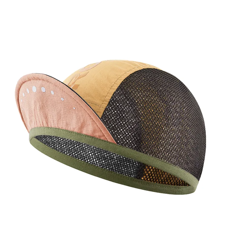 Rockbros Cycling Cap with Visor Helmet Cover - Yellow
