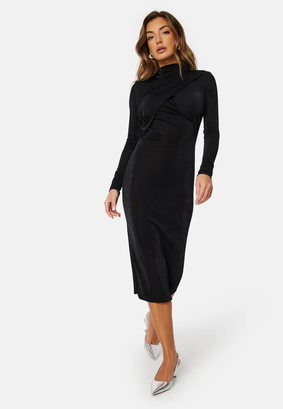 Verona Funnel Neck Mid Dress (#5286)