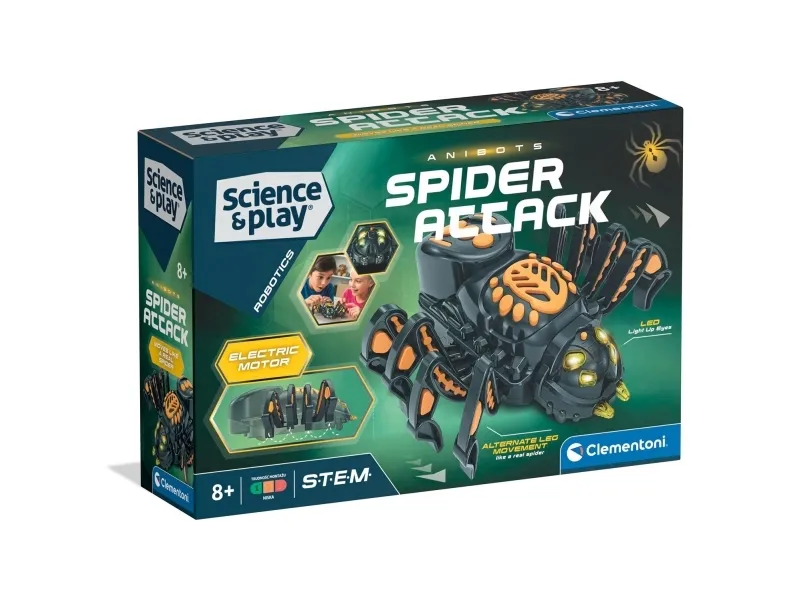 Science and Play Spider Attack Robot - Clementoni - Leksaksaffären