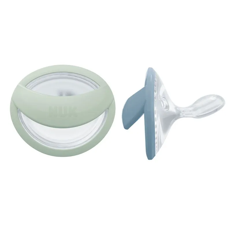 NUK Perfect Match Silicone 0-6M Green/Blue 2-pack