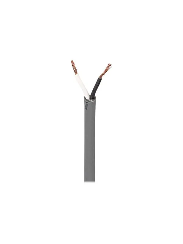 Högtalarkabel | 2 x 1.50 mm² | Koppar | 100.0 m | Rund | PVC | Mörkgrå | Rulle
