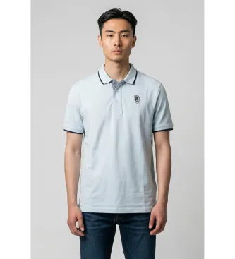 Blauer för män. 26SBLUT02288 Damon blå polotröja (S), Casual, Bomull, Kort ärm