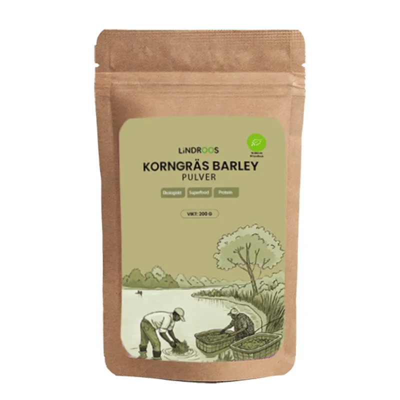 Lindroos Korngräspulver Barley Ekologiskt 200 g