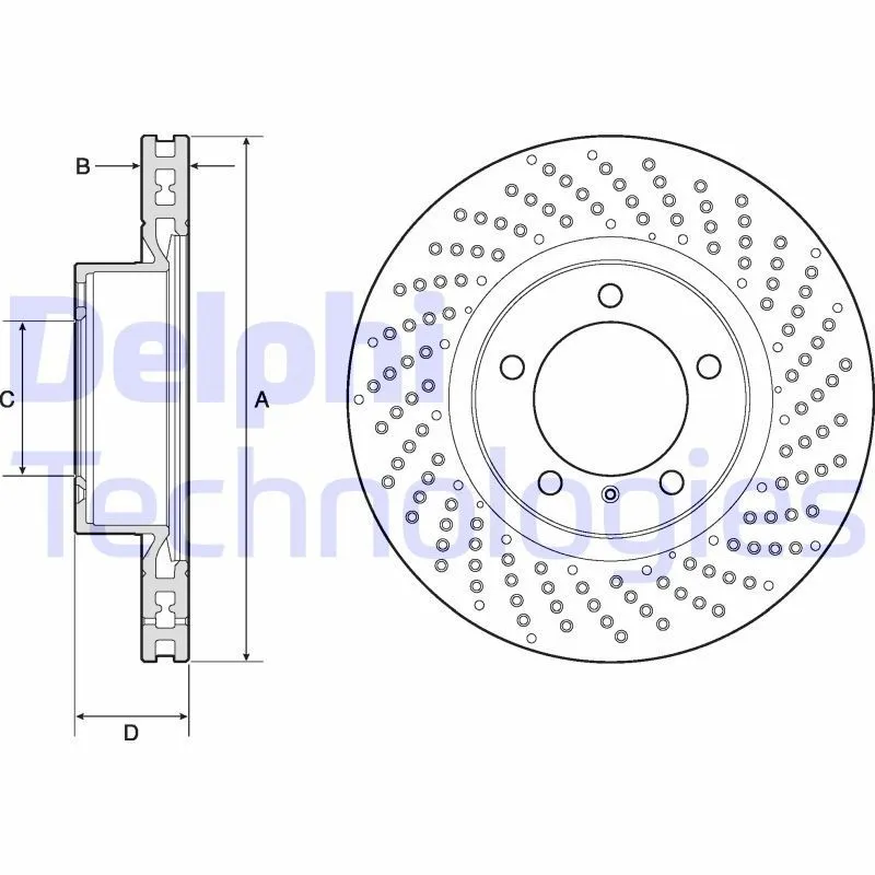 Bromsskiva DELPHI BG4781C