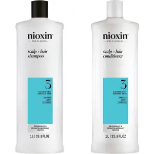 Nioxin System 3 Hair Care Set Shampoo & Conditioner - 2000 ml
