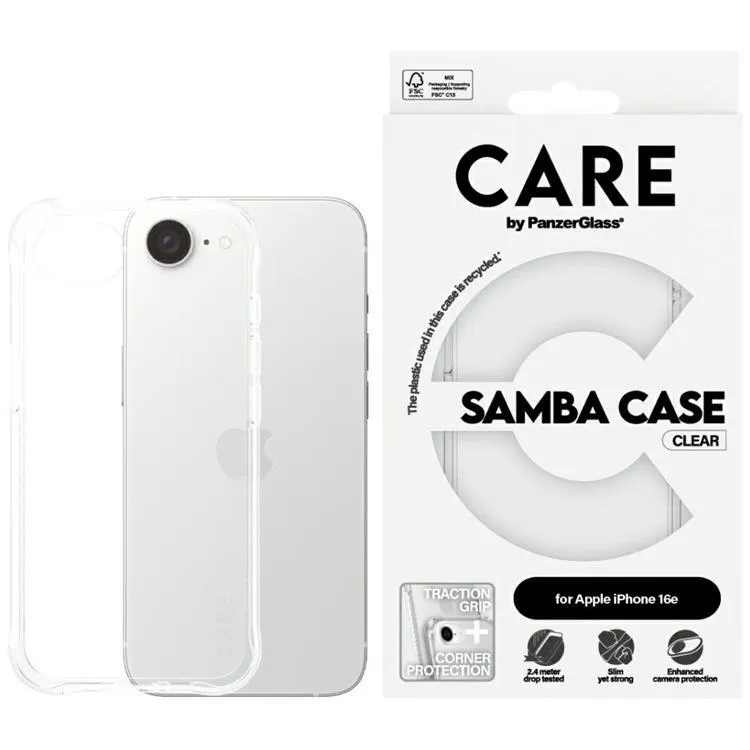 CARE by PanzerGlass Samba Case Transparent iPhone 17e | 16e