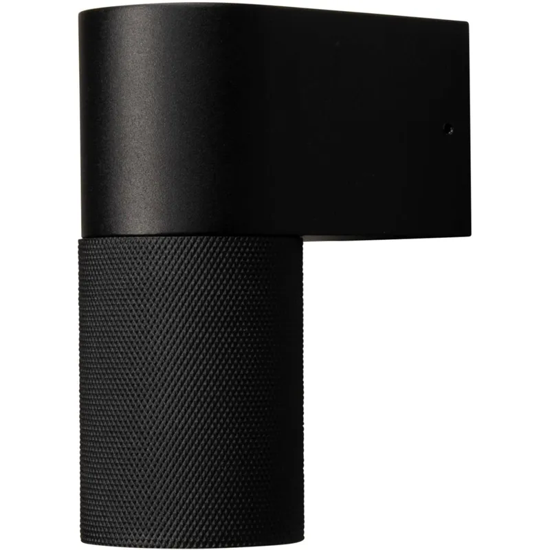 Temi Vägglampa ned LED Svart GU10 Klart glas