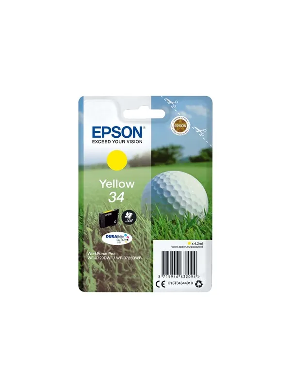 Epson bläckpatron 34 original gul 4.2 ml