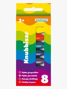 Knubbisar Barnkritor från 2 år 8-pack Kärnan
