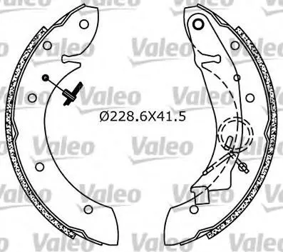 VALEO 554708 Trumbromssats