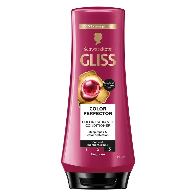Schwarzkopf Gliss Color Radiance Conditioner Color Perfector for Coloured & Highlighted Hair – 200 ml