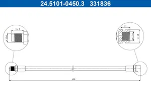 Bromsslang ATE 24.5101-0450.3