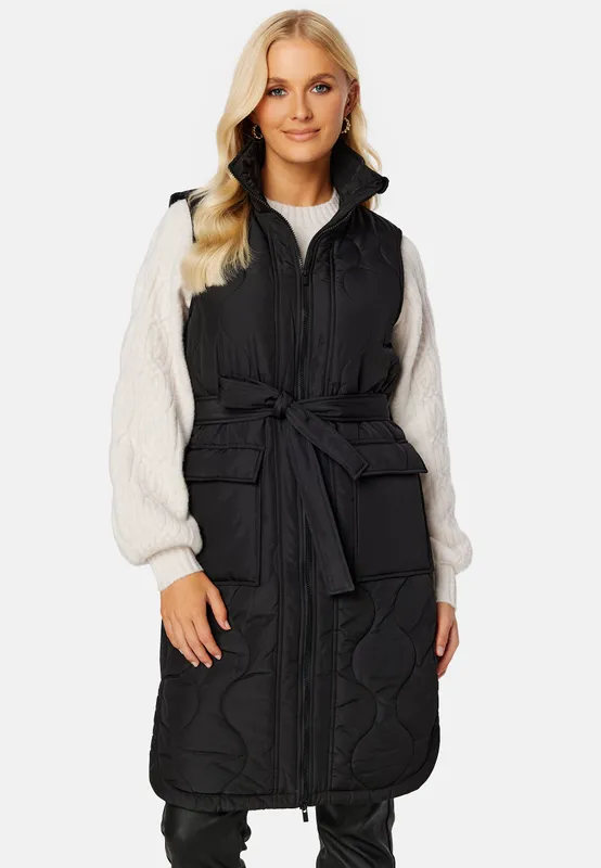 Olinira L/S Quilted Long Vest (#2946)