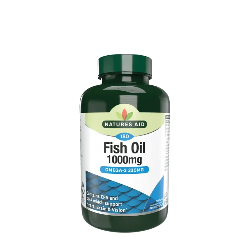 Natures Aid - Fiskolja, 1000 mg (90 Mjukkapslar)