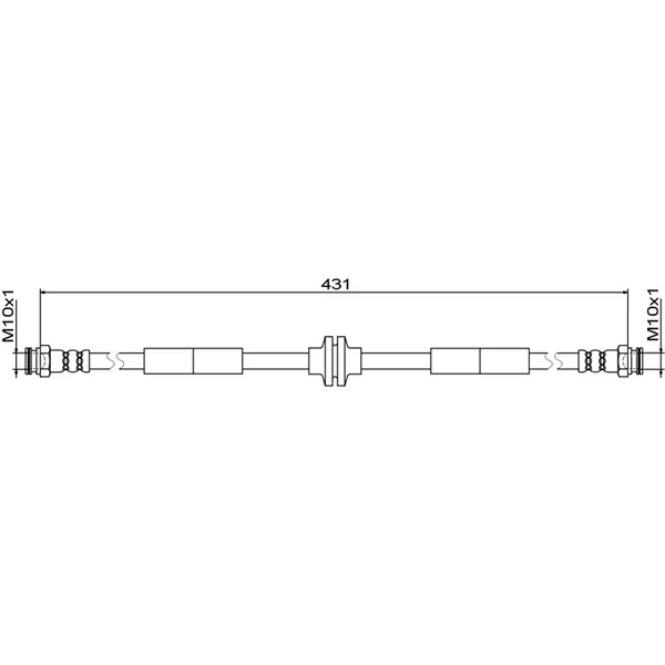 Bromsslang METZGER 4111804