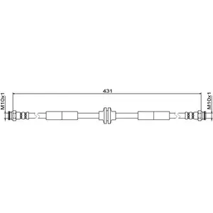 Bromsslang METZGER 4111804