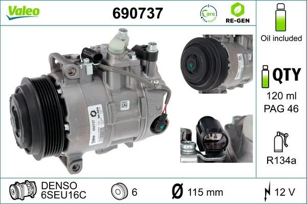 AC-kompressor VALEO 690737