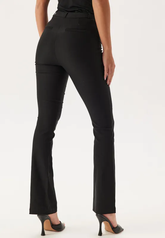 High Waist Stretchy Flared Trousers (#9579)