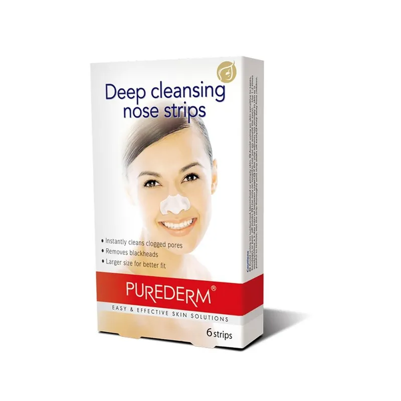 PUREDERM Koreańskie oczyszczające plastry na nos, 6 szt.