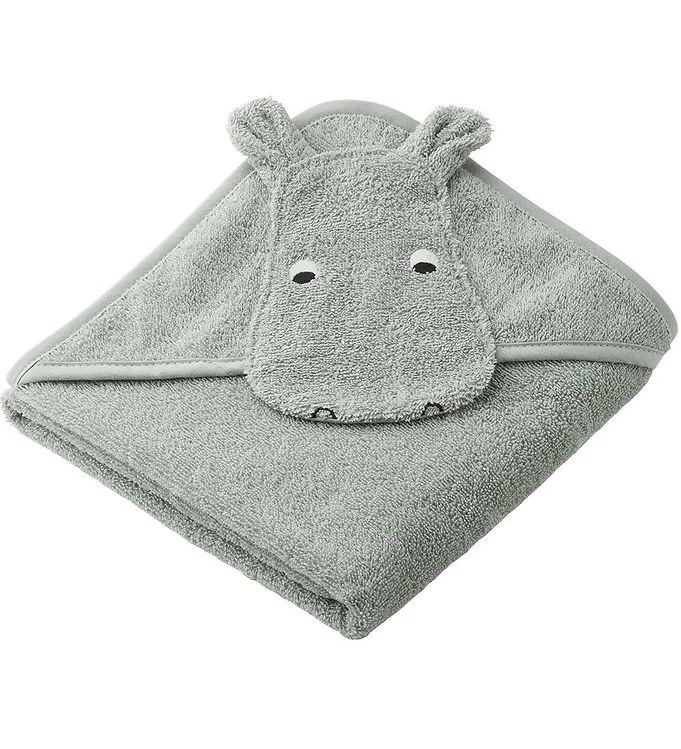 Liewood Babyhandduk - Albert - Flodhäst Dove Blue