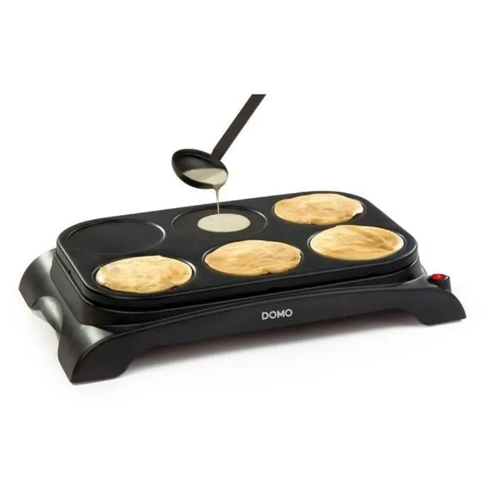 DOMO Family Crepes Crêpe Maker – DO8709P – 6 personer – Non-stick beläggning – 1000W