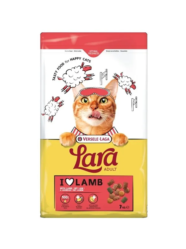 VERSELE-LAGA Lara Adult Lamb - torrfoder för katt - 7kg